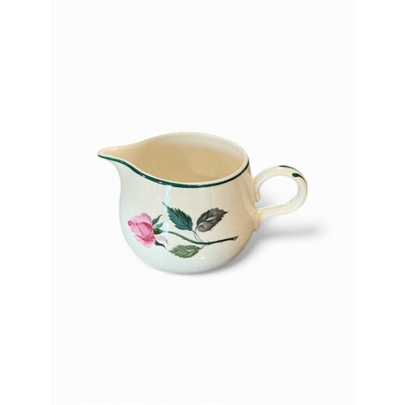 Cunningham & Pickett Rose Creamer Pitcher Floral Design 5" Wide 3.5" Tall Porcel - Picture 5 of 9